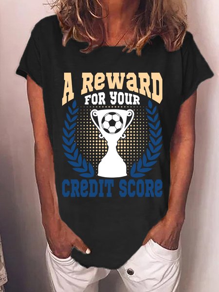 

Lilicloth X Jessanjony A Reward For Your Credit Score Womens T-Shirt, Black, T-shirts
