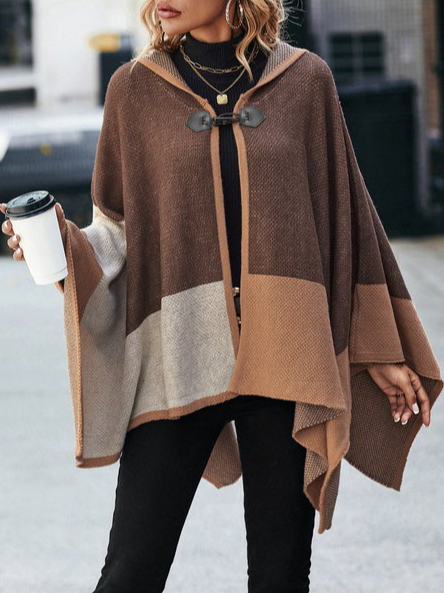 

Wool/Knitting Urban Loose Sweater Coat, Multicolor, Cardigans