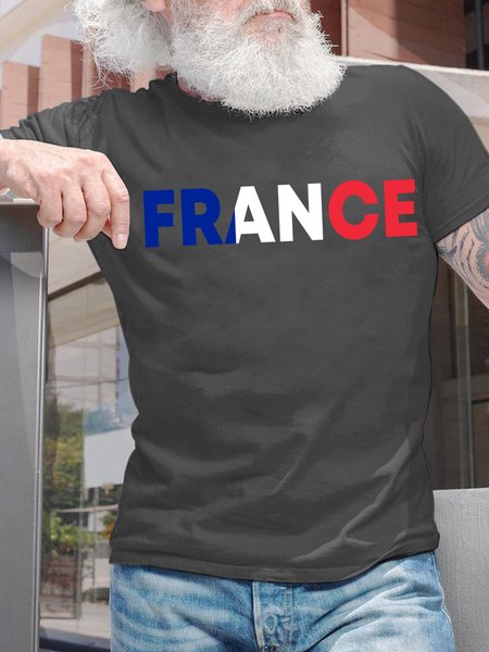 

Lilicloth X Jessanjony France With Flag Mens T-Shirt, Deep gray, T-shirts
