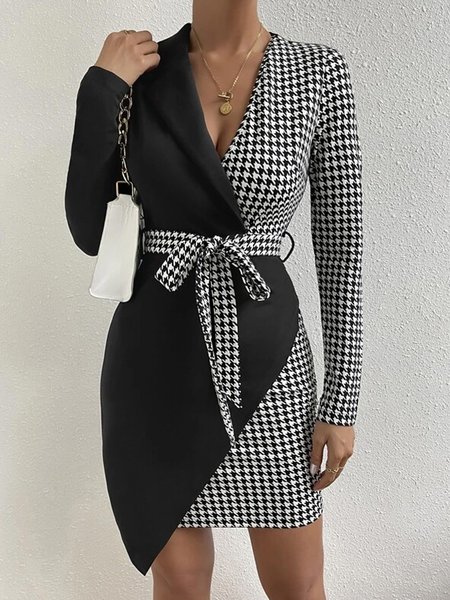 

Urban Regular Fit Wool/Knitting Plain Dress, Black, Dresses