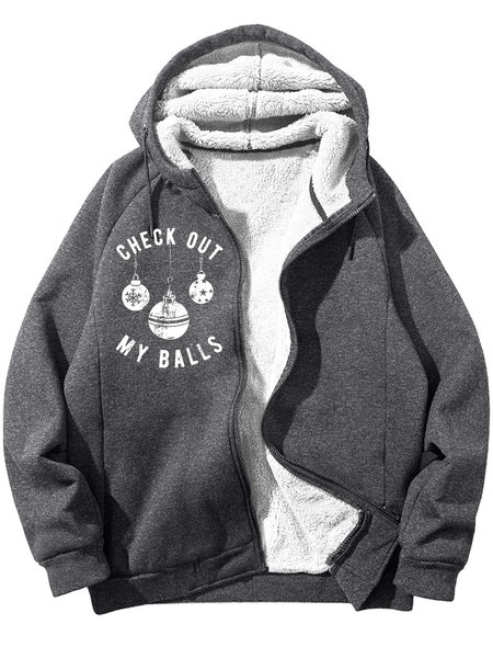 

Men’s Check Out My Balls Hoodie Loose Casual Text Letters Sweatshirt, Deep gray, Hoodies&Sweatshirts