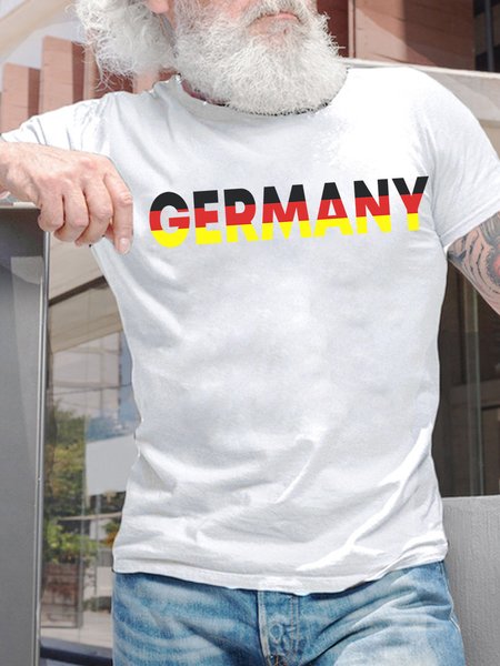 

Lilicloth X Jessanjony Germany With Flag Mens T-Shirt, White, T-shirts