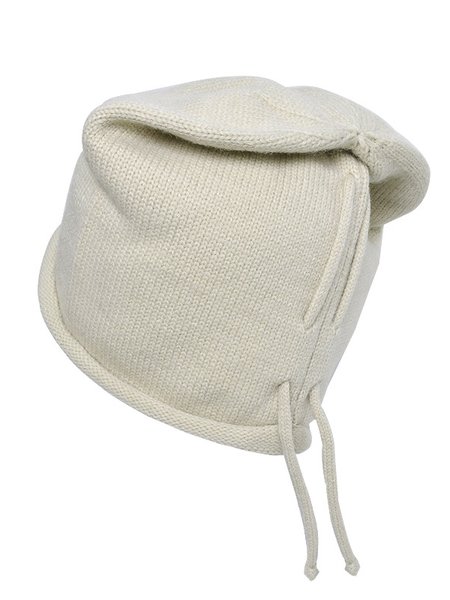

Casual Solid Color Knit Tieable Rope Stretchable Beanie Bandana Cap Daily Commuting Outdoor Accessories, Beige, Women Hats