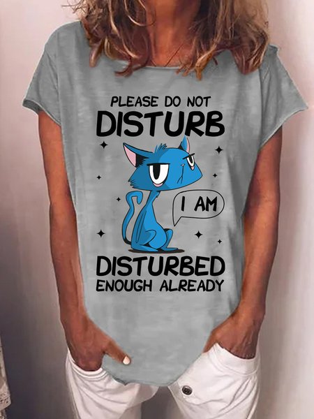 

Lilicloth X Manikvskhan Please Do Not Disturb I Am Disturbed Enough Already Womens T-Shirt, Gray, T-shirts