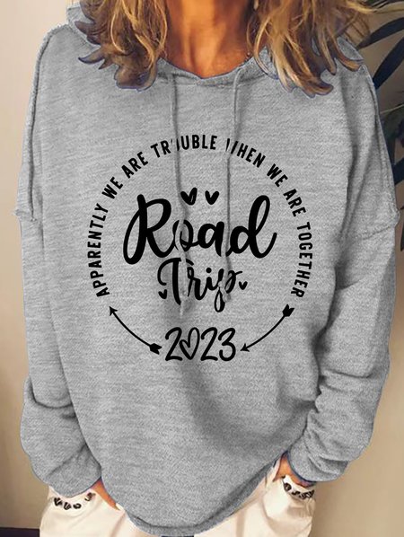 

Road Trip 2023 Womens Hoodie, Gray, Hoodies&Sweatshirts
