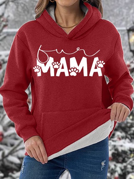 

Women's Fur Mama Animal Casual Sweatshirt, Red, Hoodies&Sweatshirts