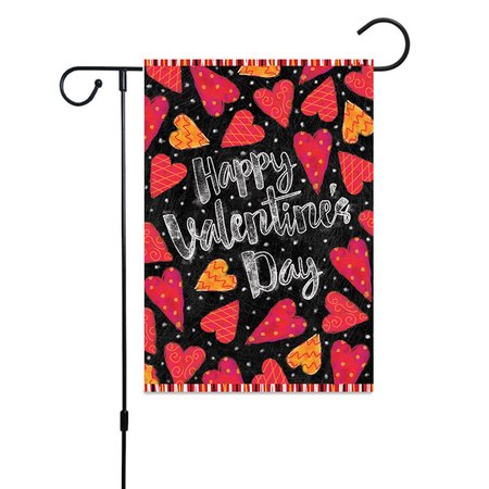 

Happy Valentines Day Garden Flag 12×18 Inch Double Sided for Outside, Color6, Garden Flags