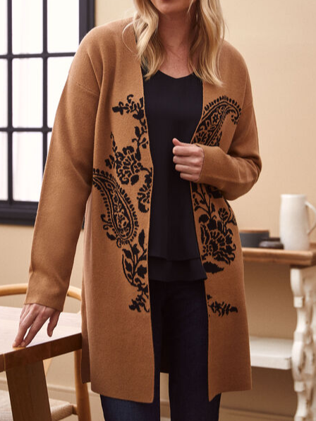 

Woolen Vintage Paisley Other Coat, Multicolor, Cardigans