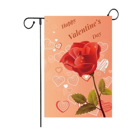 

Happy Valentines Day Garden Flag 12×18 Inch Double Sided for Outside, Color10, Garden Flags