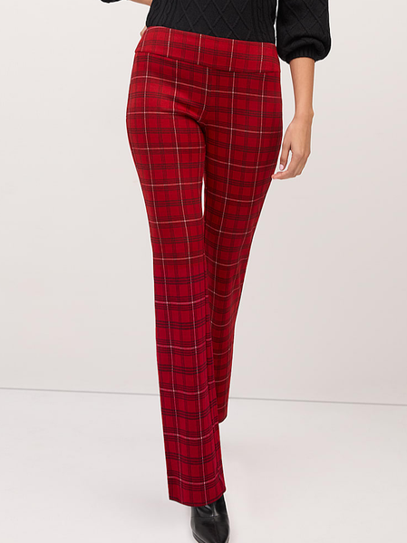 

Plaid Regular Fit Casual Fashion Pants, Multicolor, Pants