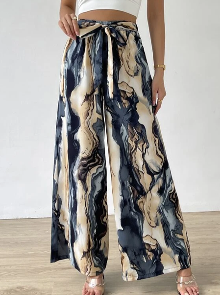 

Loose Ombre Casual Casual Pants, Multicolor, Pants