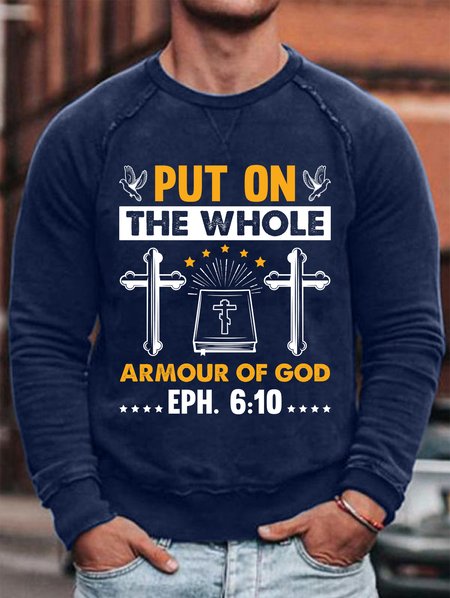 

Lilicloth X Jessanjony Put On The Whole Armour Of God Mens Sweatshirt, Blue, Hoodies&Sweatshirts