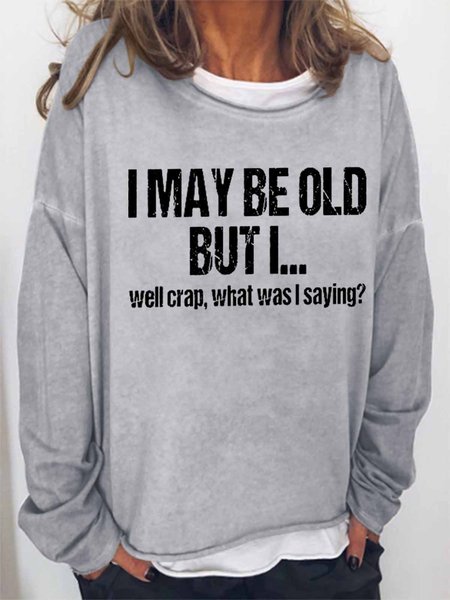 

Text Letters Loose Simple Sweatshirt, Gray, Hoodies&Sweatshirts