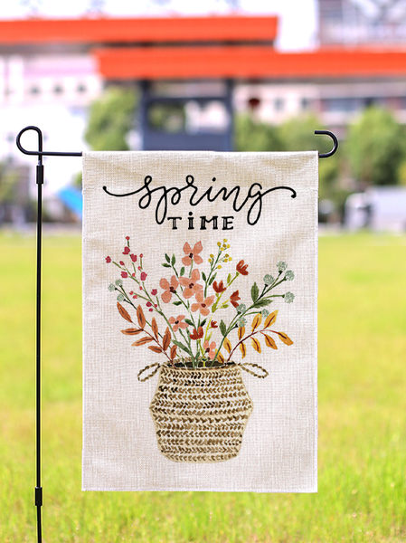 

12 x 18 Double Sided Printed Burlap Hello Spring Welcome Garden Flag Yard Flag Holiday Outdoor Decor Flag, Color6, Garden Flags