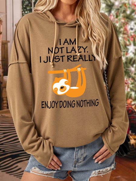 

Lilicloth X Y I Am Not Lazy Womens Hoodie, Khaki, Hoodies&Sweatshirts