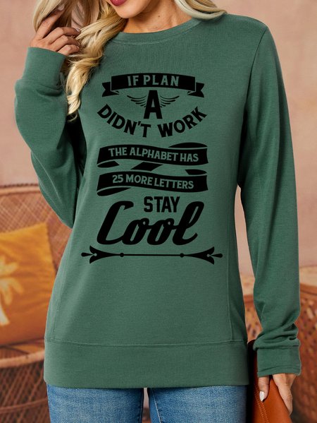 

Lilicloth X Cadzart If Plan A Didn't Work Womens Sweatshirt, Green, Hoodies&Sweatshirts
