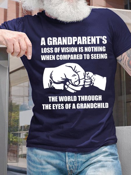 

Lilicloth X Herbert Grandparents Love Grandchild Mens T-Shirt, Purplish blue, T-shirts