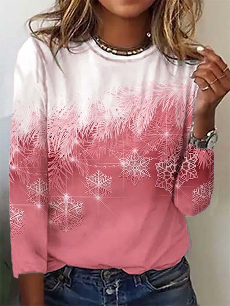 Casual Christmas Long sleeve T Shirt