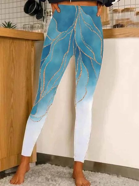 

Ombre Casual Tight Leggings, Multicolor, Leggings