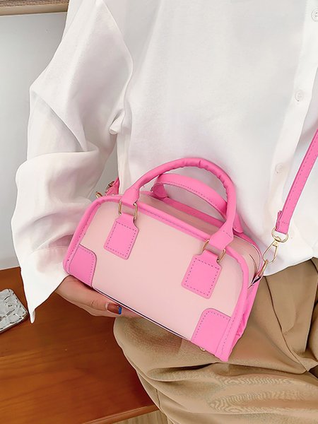 

Commuter Color Block Tote Bag, Pink, Women's Bags