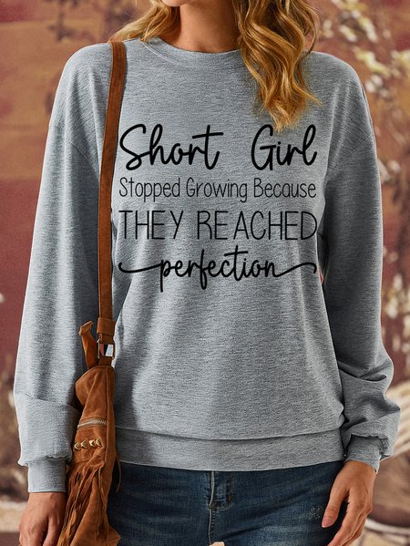 

Lilicloth X Manikvskhan Short Girl Stopped Growing Because They Reached Perfection Womens Sweatshirt, Gray, Hoodies&Sweatshirts