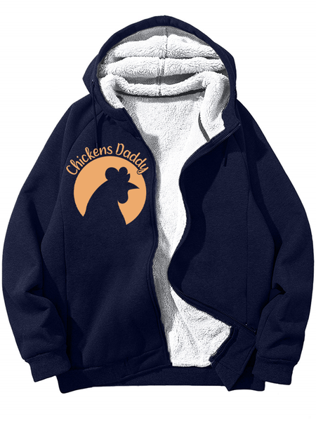 

Lilicloth X Jessanjony Chickens Daddy Mens Warmth Fleece Hoodie, Deep blue, Hoodies&Sweatshirts