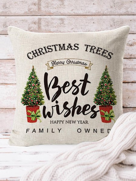

18*18 Christmas Snowman Eucalyptus Throw Pillow Covers, Winter Holiday Stripes Cushion Case Decoration For Sofa, White, Pillow Covers