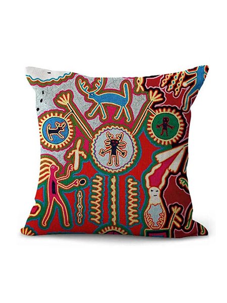 

18*18 Throw Pillow Cover Colorful Hispanic Oaxaca Mexico Mexican Mayan Tribal Boho Bohemian Decorative Pillow Case Home Decor Squarees Pillowcase, Color5, Pillow Covers