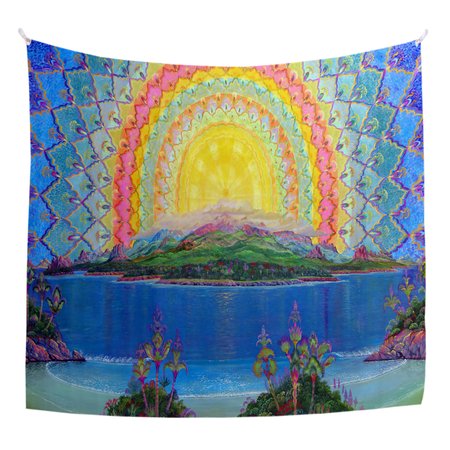 

51x60 Sun Tapestry Fireplace Art For Backdrop Blanket Home Festival Decor, Color6, Tapestry