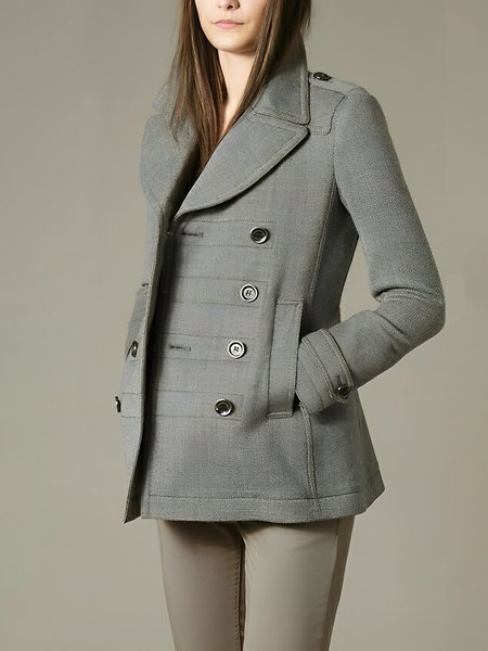 

Lapel Collar Plain Regular Fit Urban Blazer, Gray, Blazers