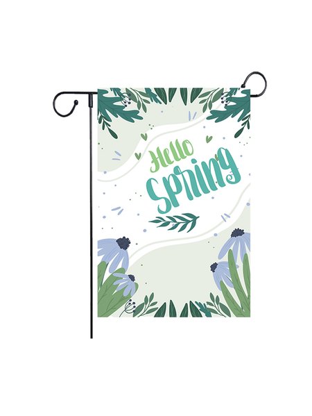 

12 x 18 Burlap Garden Flag Hello Spring Welcome Yard Flag Double Sided Printed Holiday Outdoor Decor Flag, Color5, Garden Flags