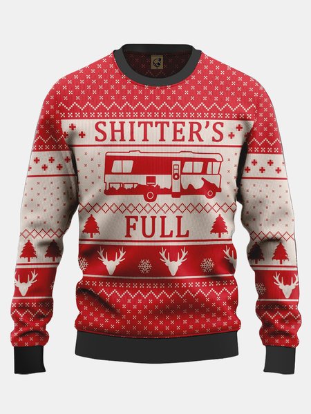 

Ugly Christmas Crew Neck Sweatshirt, Red, Hoodies&Sweatshirts
