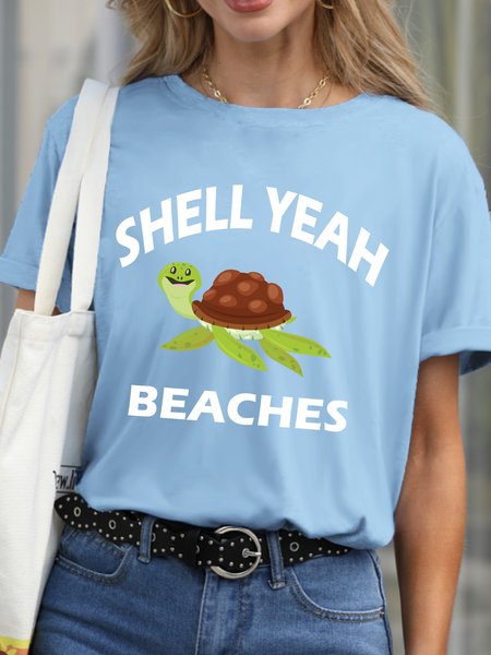 

Lilicloth X Hynek Rajtr Shell Yeah Womens T-Shirt, Light blue, T-shirts