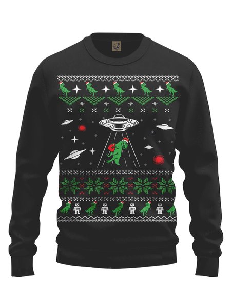 

Ugly Christmas Crew Neck Sweatshirt, Black, Hoodies&Sweatshirts