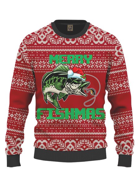 

Ugly Christmas Crew Neck Sweatshirt, Red, Hoodies&Sweatshirts