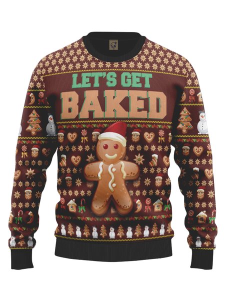 

Ugly Christmas Crew Neck Sweatshirt, Brown, Hoodies&Sweatshirts