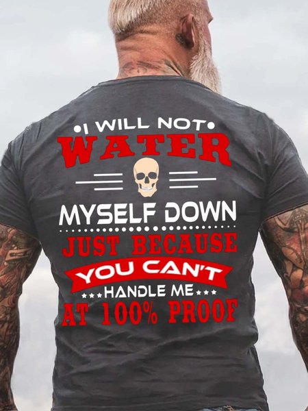 

Women's I Will Not Water Myself Down Casual T-Shirt, Deep gray, T-shirts