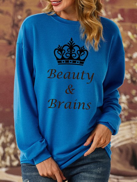 

Lilicloth x Iqs Beauty And Brains Women's Sweatshirt, Blue, Hoodies&Sweatshirts