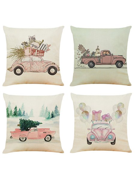 

18x18 Set of 4 Pillow Covers, Valentines Day Gifts Decorative Cushion Case For Home Wedding Outdoor Indoor Decor, Color1, Pillow Covers