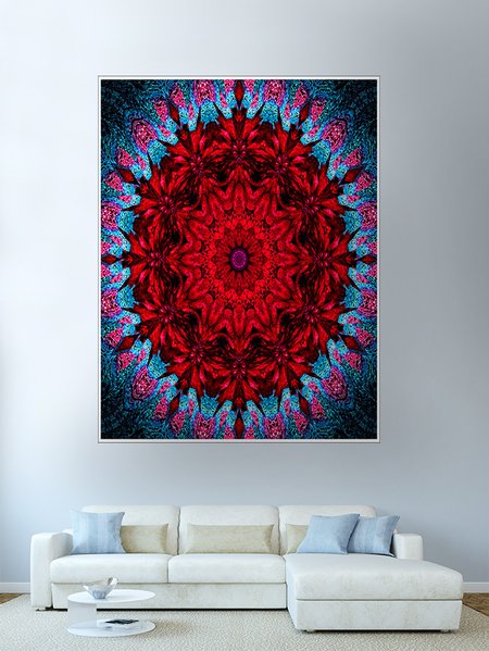 

51x60 Bohemian Mandala Tapestry Fireplace Art For Backdrop Blanket Home Festival Decor, Color4, Tapestry