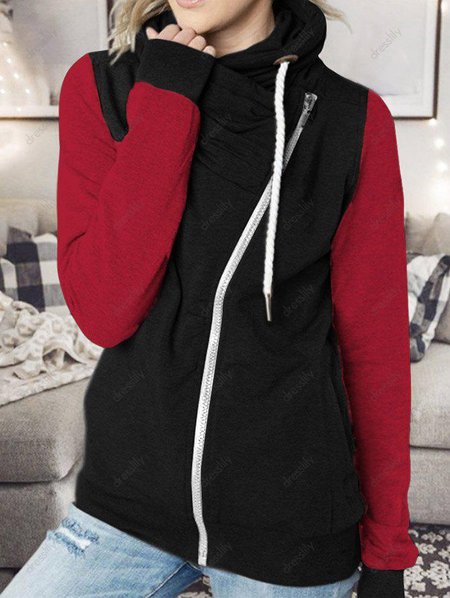 

Plain Casual Sweatshirt, Black-red, Sweatshirts & Hoodies
