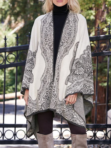 

Others Cotton-Blend Ethnic Casual Other Coat, White, Cardigans