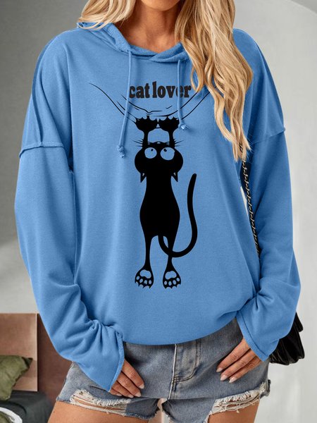 

Lilicloth X Jessanjony Cat Lover Women's Hoodie, Blue, Hoodies&Sweatshirts