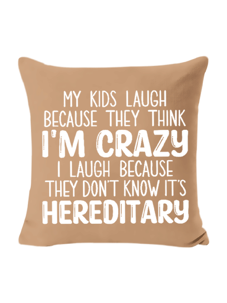 

18*18 I’m crazy Backrest Cushion Pillow Covers Decorations For Home, Coffee, Pillow Covers