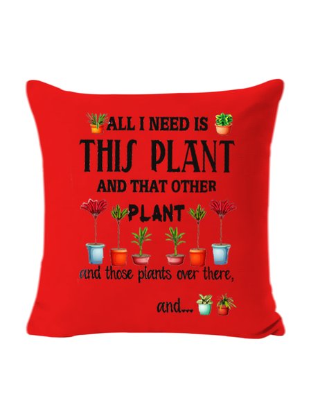 

18*18 Backrest Cushion Pillow Covers Decorations For Home, Red, Pillow Covers