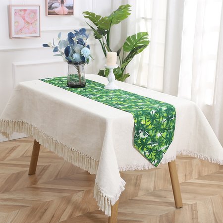 

13*72 Tablecloth Floral Table Leaf Tarps Party Decorations, Color6, Tablecloth