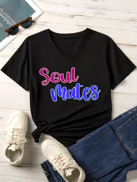 

Lilicloth X Paula Soul Mates Women's T-Shirt, Black, T-shirts