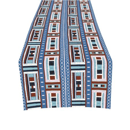 

13*72 Tablecloth Bohemia Geometric Art Table Tarps Party Decorations, Color5, Tablecloth