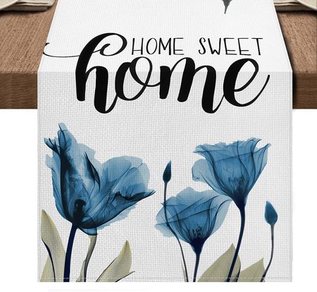 

13*72 Table Cloth Floral Table Tarps Party Decorations, Home&Garden