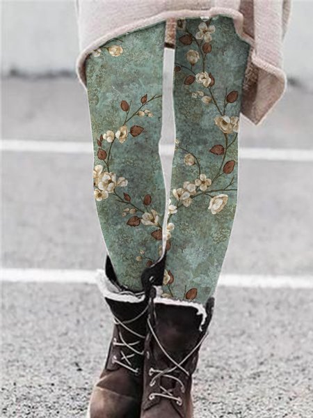 

Casual Regular Fit Wool/Knitting Leggings, Multicolor, Leggings